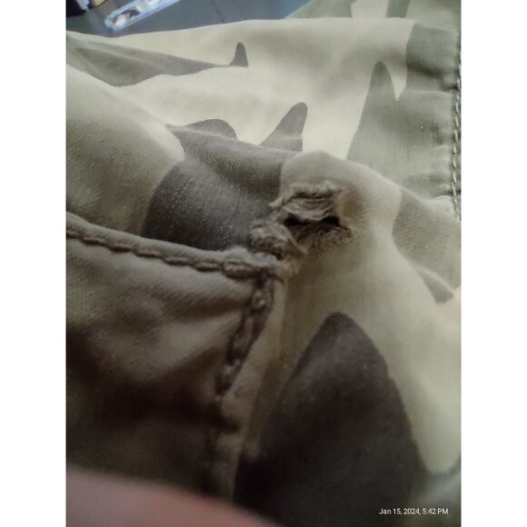 LUCKY BRAND Camouflage Cargo Shorts Size 33 Gorpcore Utility Outdoors Unisex - Picture 10 of 11